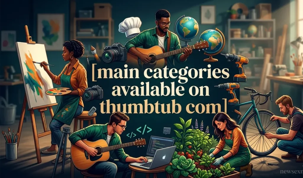 main categories available on thumbtub com