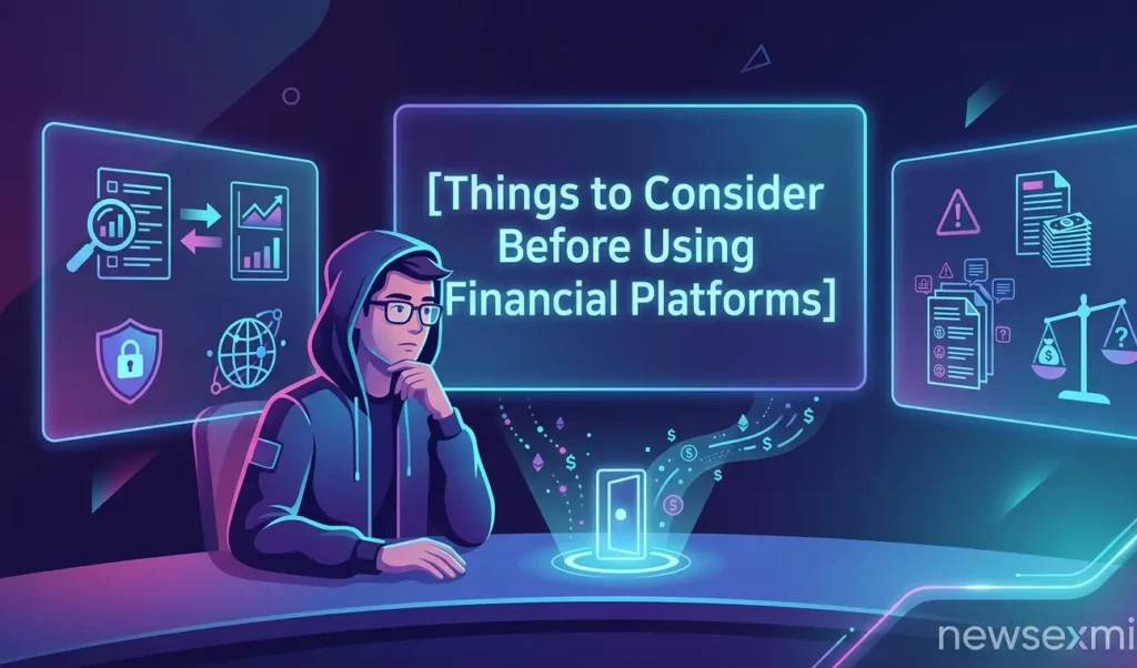 things to consider before using financial platforms